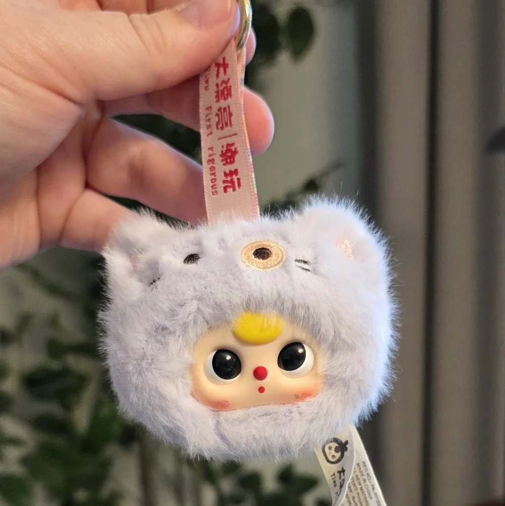 Baby Three Plush Toy - Lavender Petit Cat Head